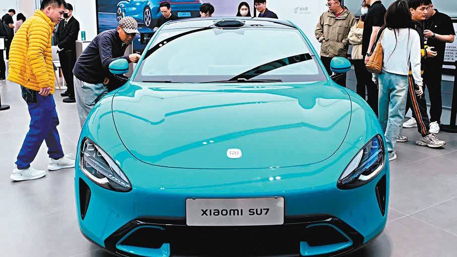 小米今推首款電動車  SU7挑戰Tesla Model S