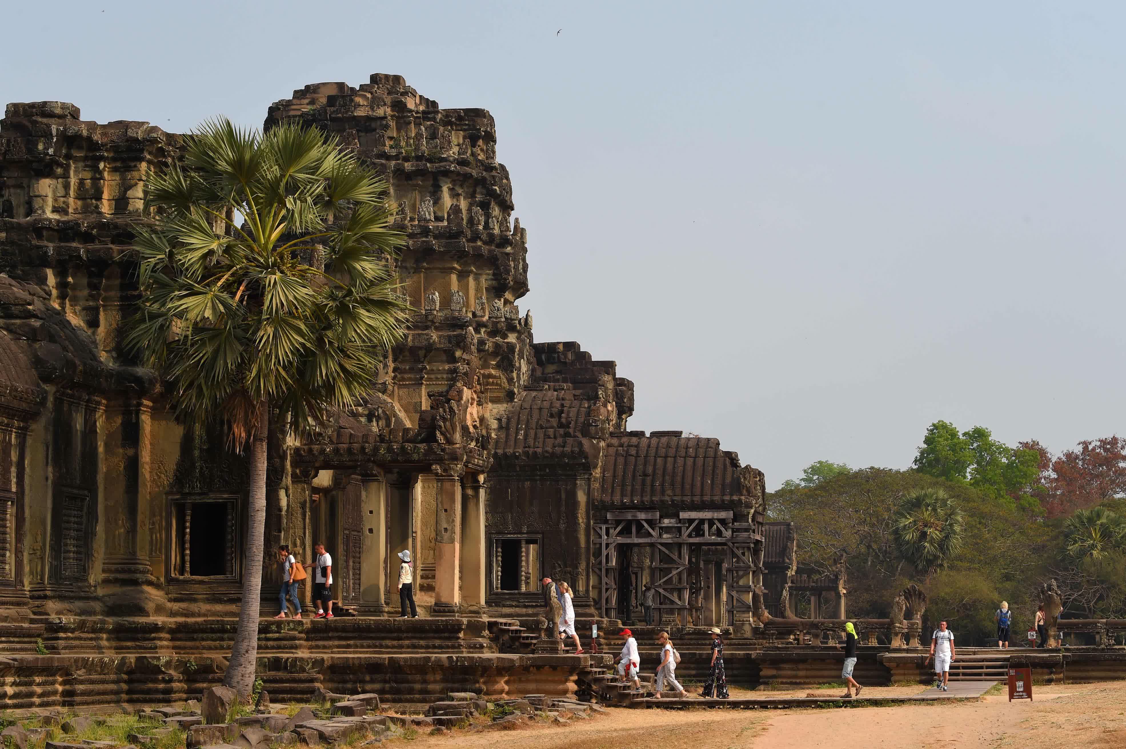往年首季到訪柬埔寨吳哥窟中國遊客破兩萬