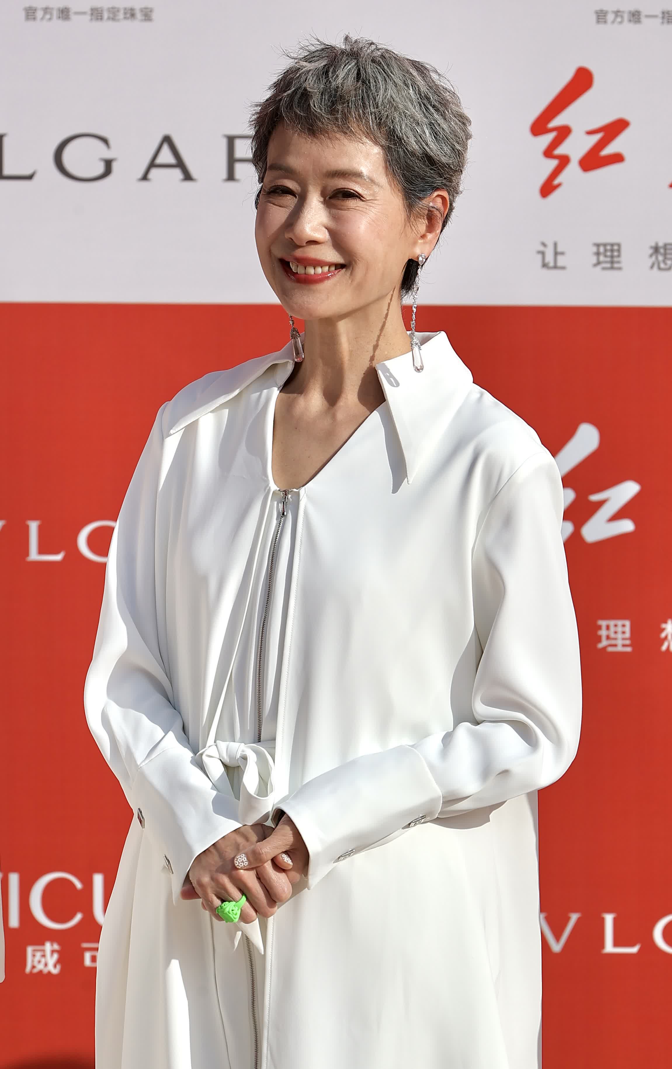 4月18日，葉童亮相在北京舉行的第十四屆北京國際電影節開幕紅毯儀式。 中新社