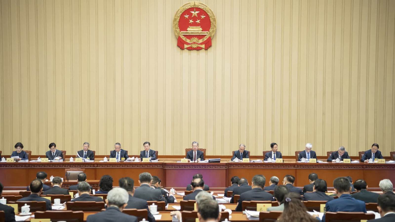 十四屆全國人大常委會第九次會議在京舉行　審議學位法草案、關稅法草案等