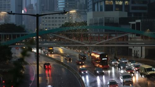 黃雨下的香港