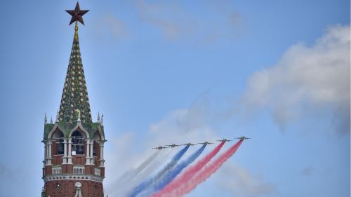 莫斯科舉行衛國戰爭勝利日閱兵式綵排