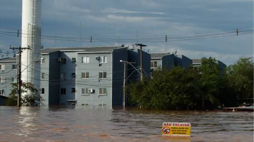 巴西南部洪災
