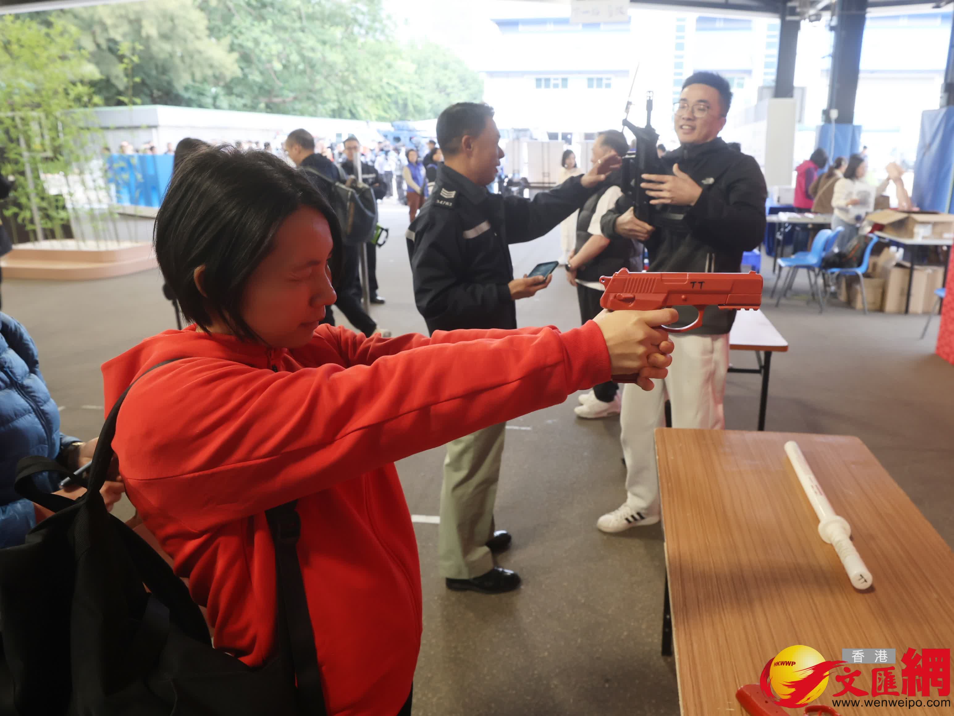 警察招募體驗日。（香港文匯報記者郭木又攝）