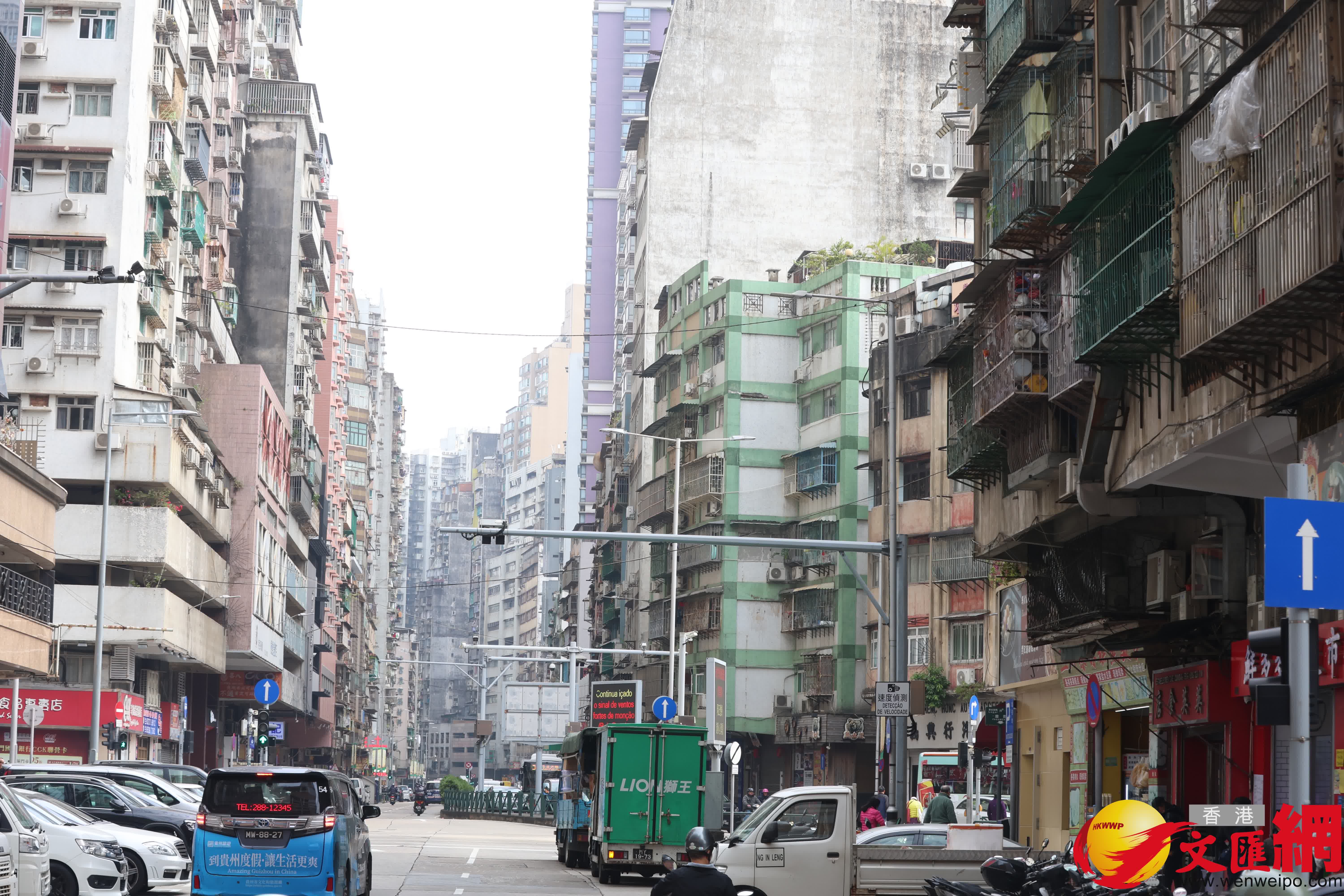 沙梨頭新舊區(qū)見證著歷史的改變。（香港文匯報記者萬霜靈　攝）