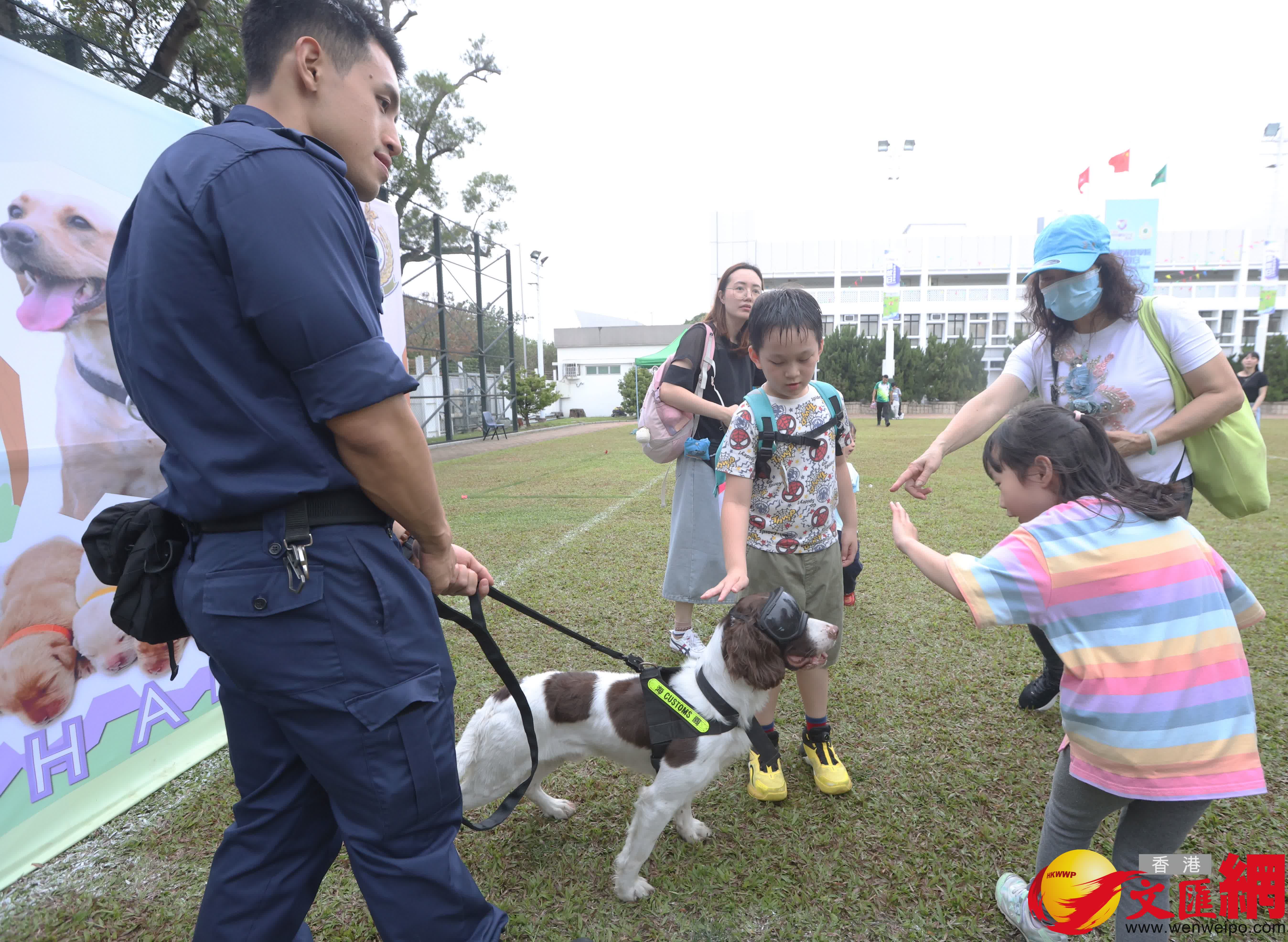 響應「全民國家安全教育日」，香港海關學院舉辦開放日。（香港文匯報記者曾興偉 攝）