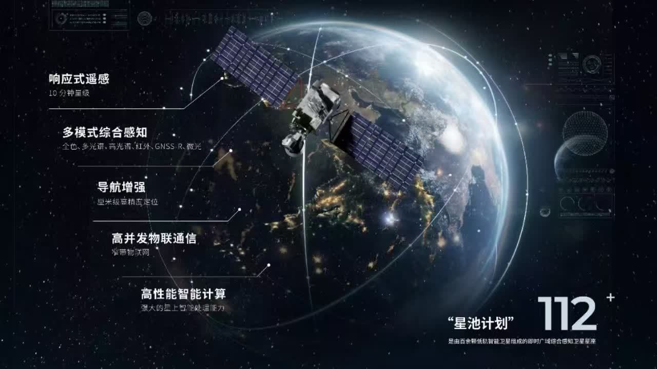 「星池計劃」星座亮相　由百餘衛星組成可全球即時感知