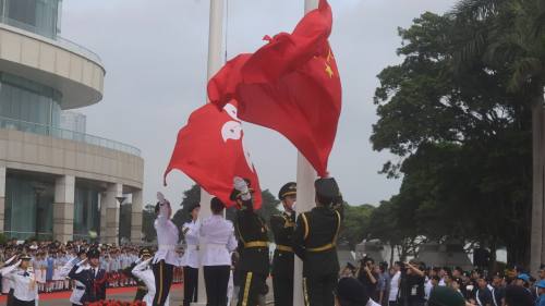 （多圖）金紫荊廣場五四升旗禮2025