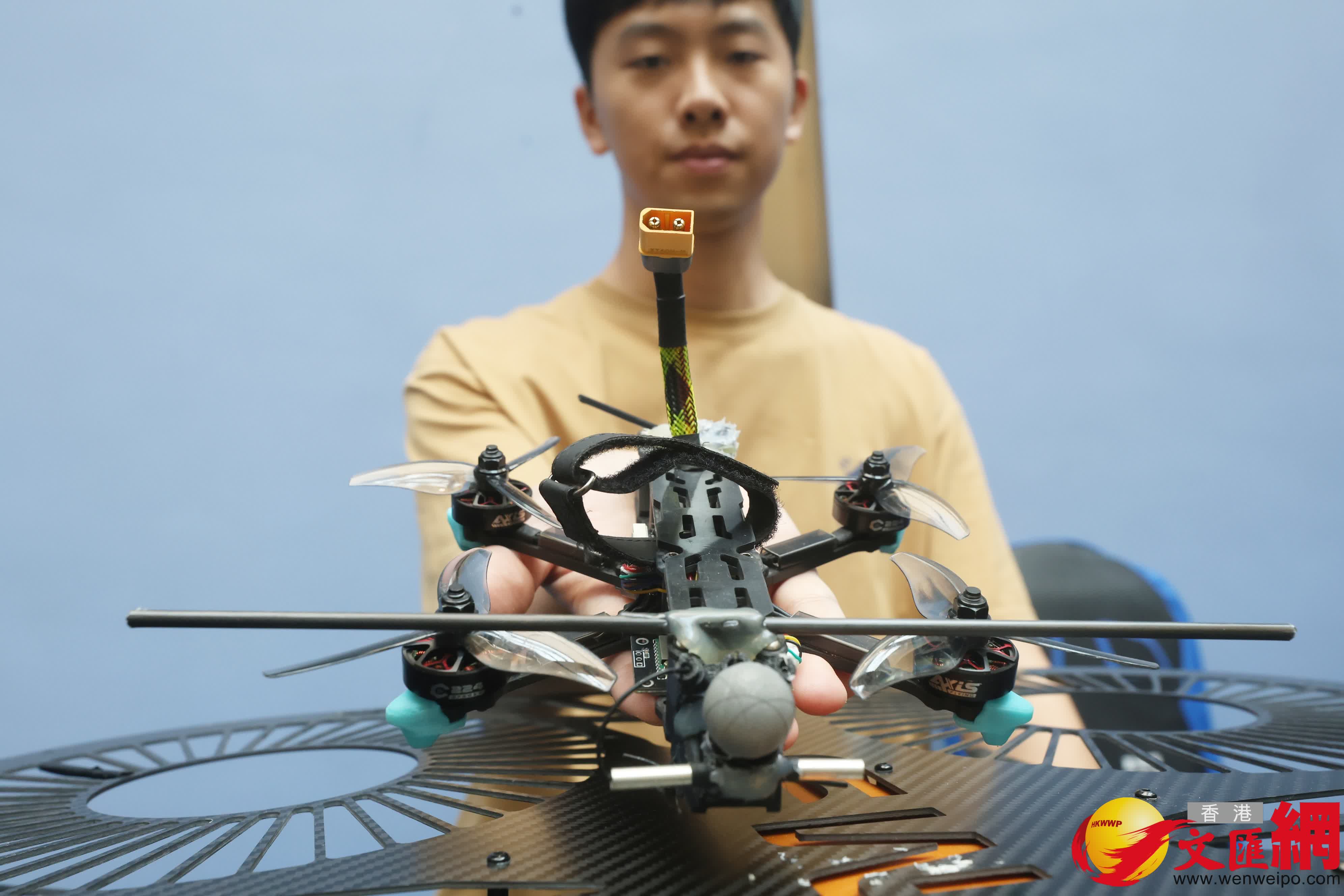 數碼港低空經濟展覽。(香港文匯報記者郭木又 攝) 數碼港低空經濟展覽。(香港文匯報記者郭木又 攝)