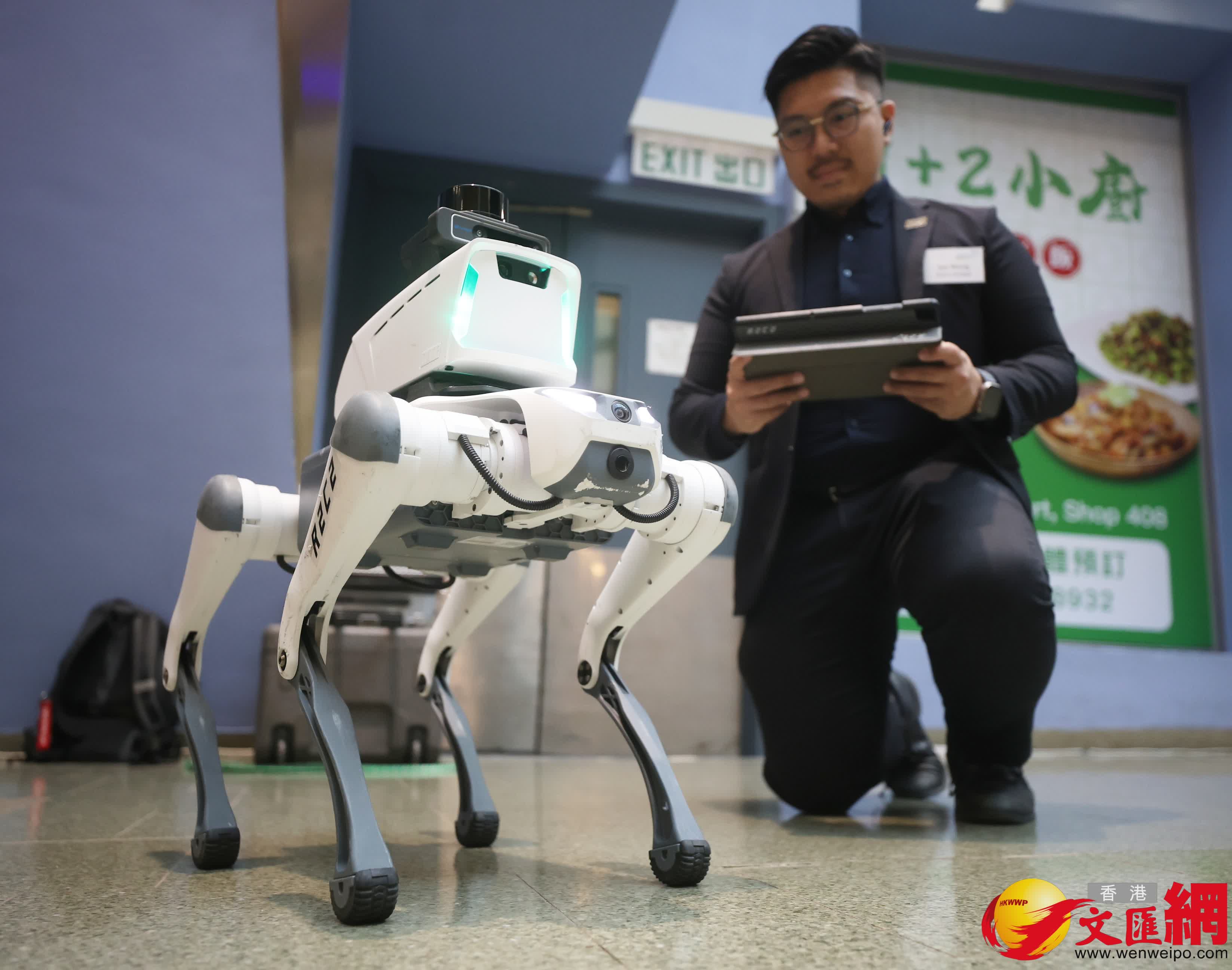 數碼港低空經濟展覽。(香港文匯報記者郭木又 攝) 數碼港低空經濟展覽。(香港文匯報記者郭木又 攝)