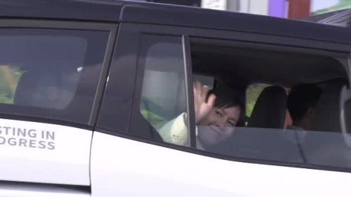 （有片）陳美寶試乘百度自動駕駛車輛　料年底有望啟用無人駕駛小巴