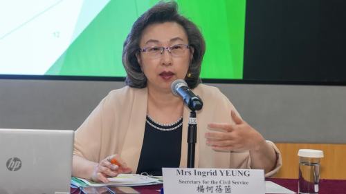 夏寶龍講話啟發公務員　楊何蓓茵分享三點體會