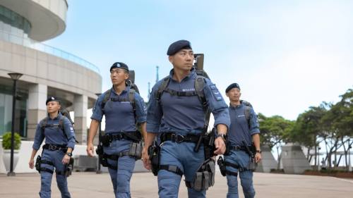 (多圖)守護我城防範未然 反恐特勤隊高姿態(tài)反罪惡巡邏