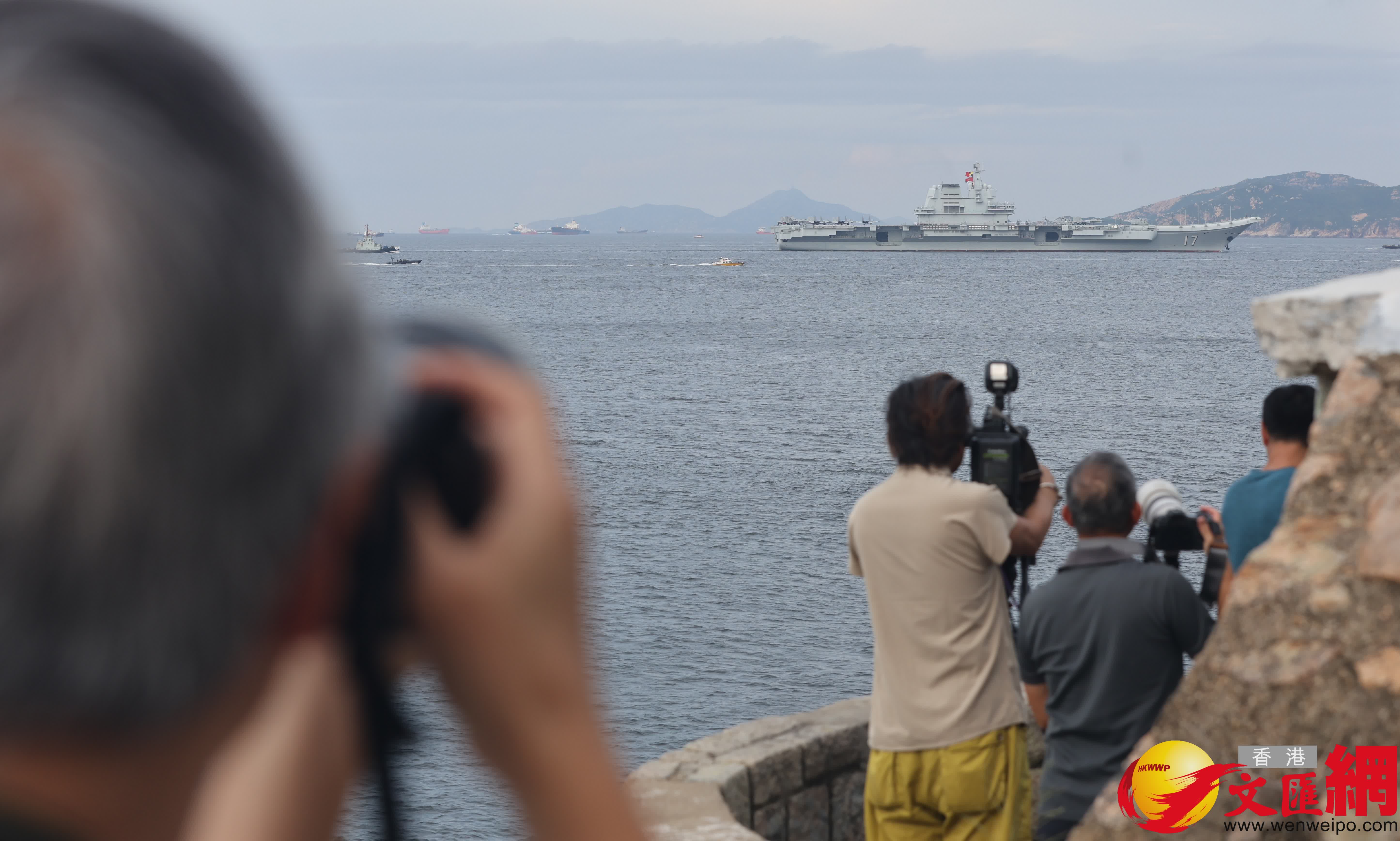 山東艦航母編隊訪港（香港文匯報記者曾興偉 攝）