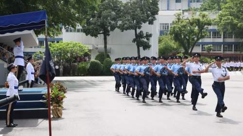 香港警察學院結業會操 周一鳴：投考人數持續上升