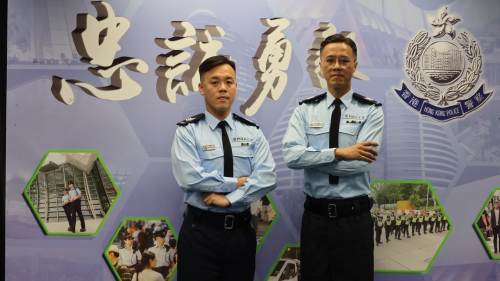（有片）伯伯爭執激動揮舞菜刀 兩休班警英勇阻止獲區議員感謝信