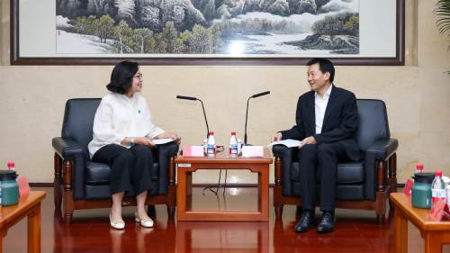 麥美娟繼續北京訪問行程　向港澳辦副主任徐啟方匯報民青局工作