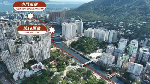 港鐵屯門河高架橋全速建造 橋墩數量減一成保河道暢通