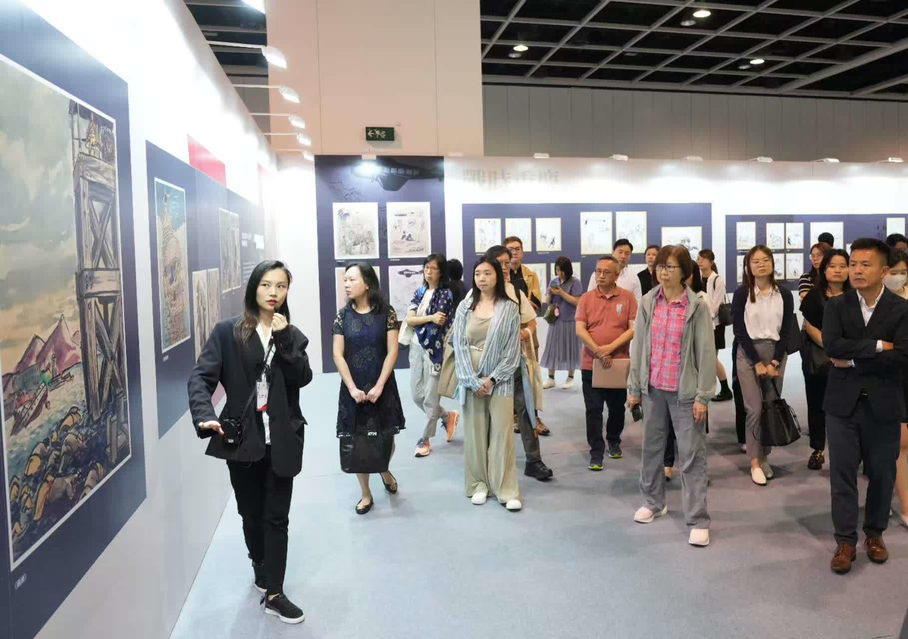政府新聞處一行參展。（大公報記者黃洋港攝）