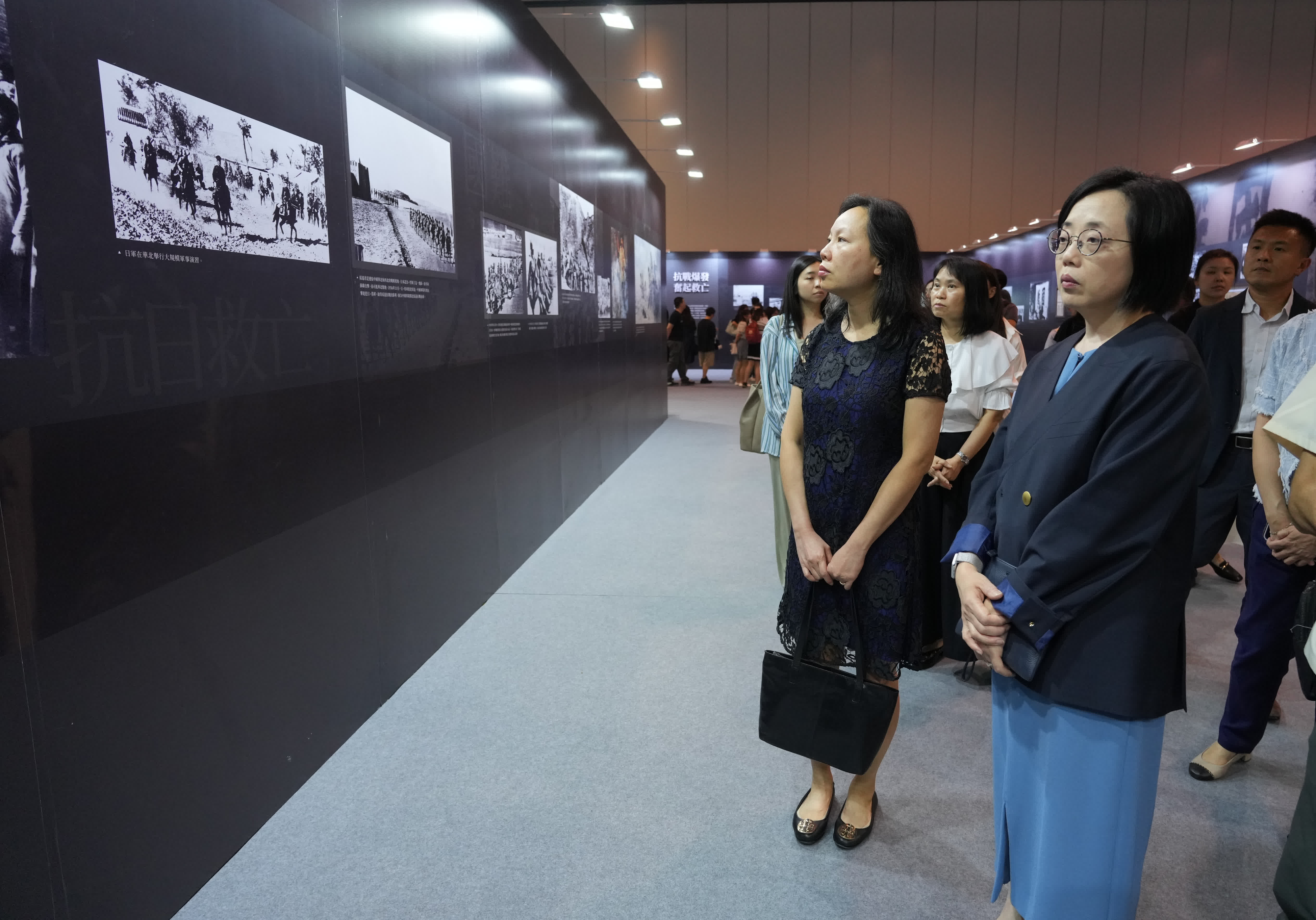 政府新聞處一行參展。（大公報記者黃洋港攝）