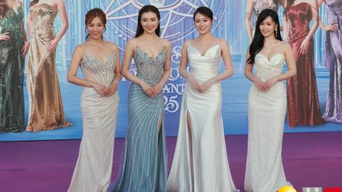 （多圖）港姐2025｜決賽紅地氈星光熠熠　嘉賓盛裝出席光彩奪目