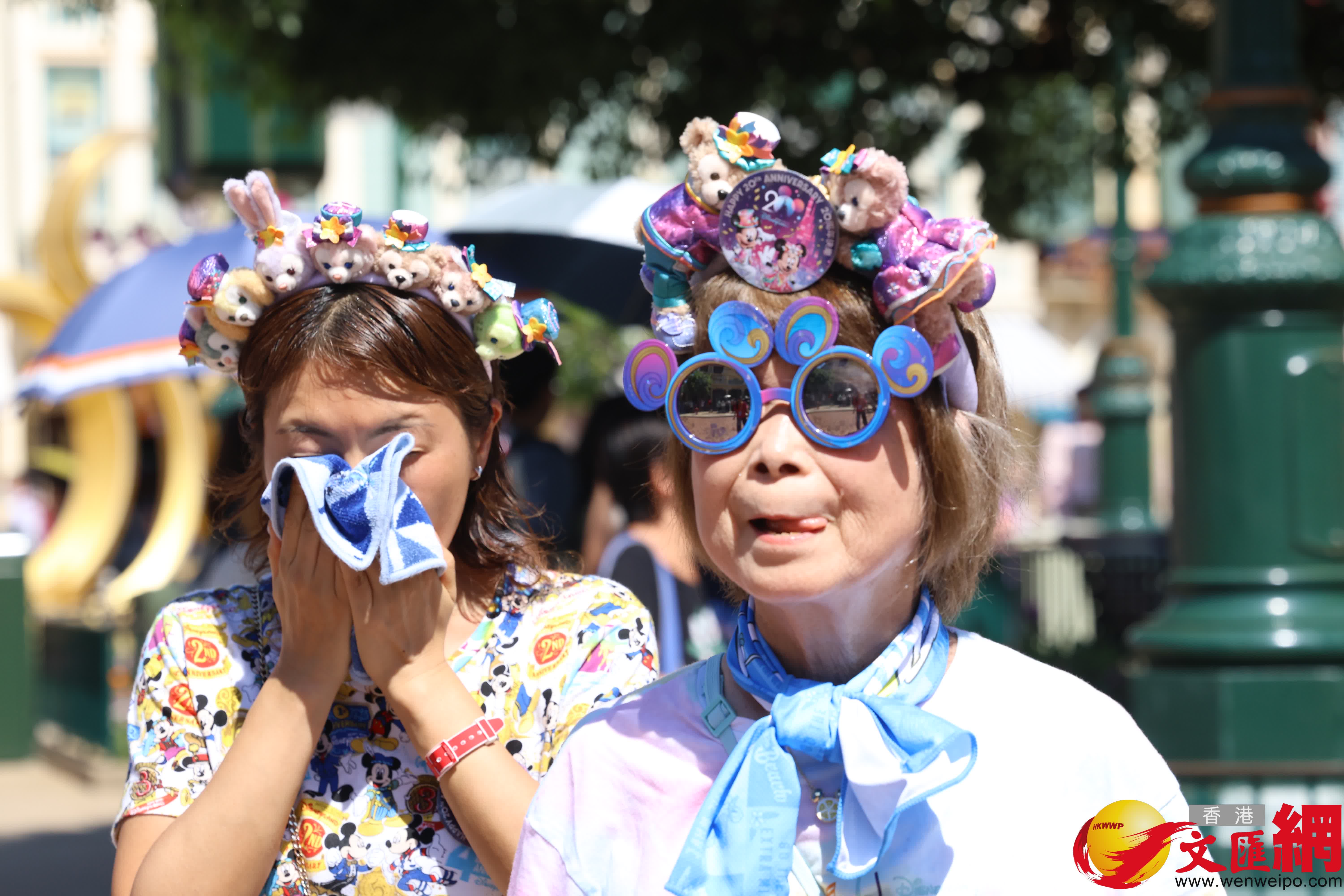 香港迪士尼度假村今日(9月12日)舉行開業20周年紀念活動。(香港文匯報記者萬霜靈攝) 香港迪士尼度假村今日(9月12日)舉行開業20周年紀念活動。(香港文匯報記者萬霜靈攝)