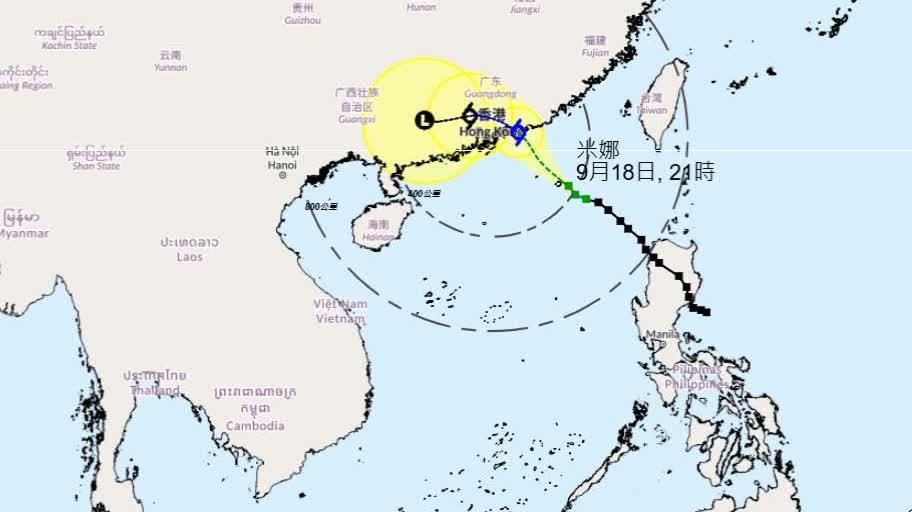天文台會在明早9時至11時之間改發三號強風信號