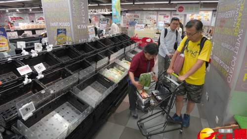 樺加沙襲港︱打風前夕，超市情況