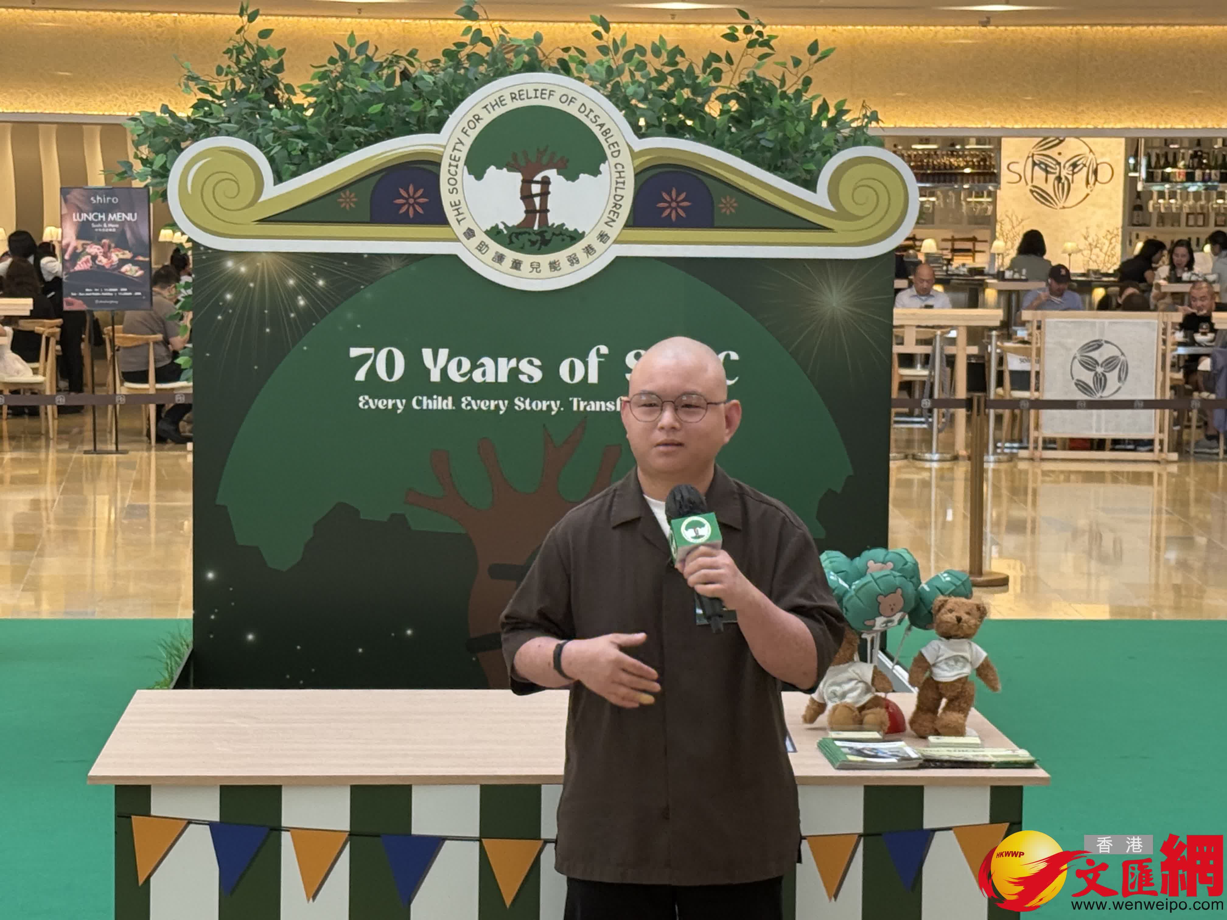 香港弱能兒童護助會受助者Jessie（香港文匯報記者 田至韌 攝）