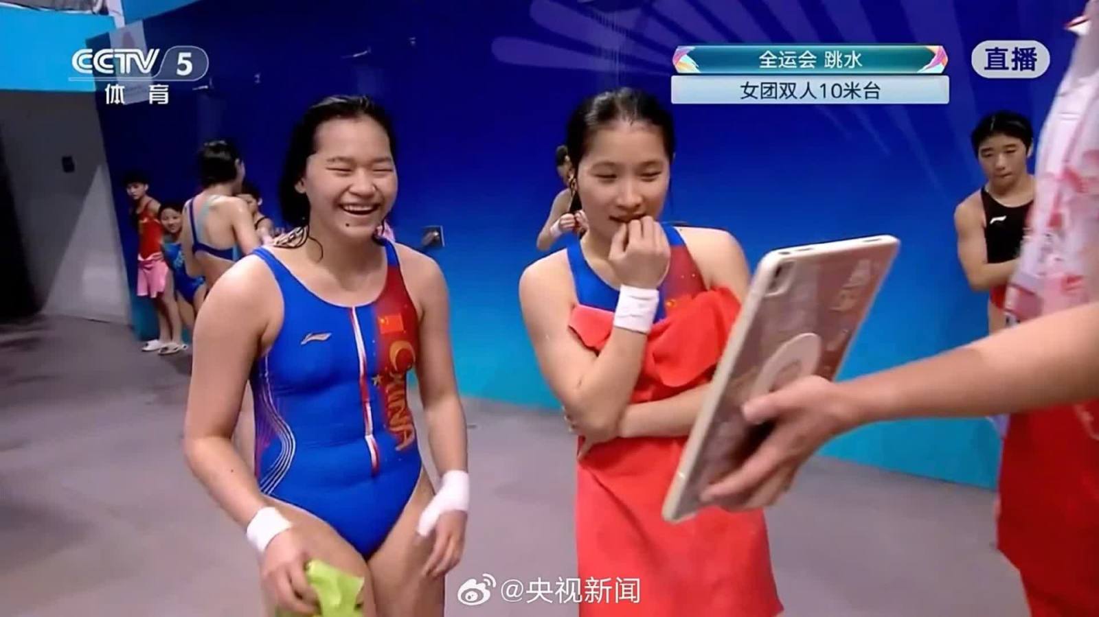 （有片）全紅嬋傷愈首秀奪冠　廣東隊(duì)斬獲十五運(yùn)跳水女團(tuán)冠軍