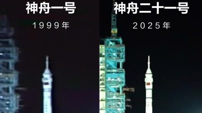 （有片）中國航天從神一走到神二十一了！