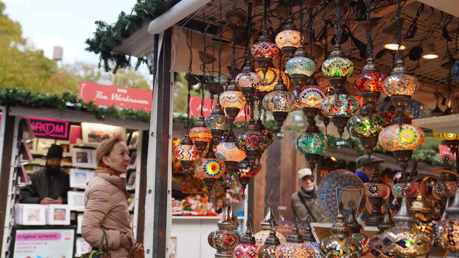 美國紐約聯合廣場節日集市開門迎客