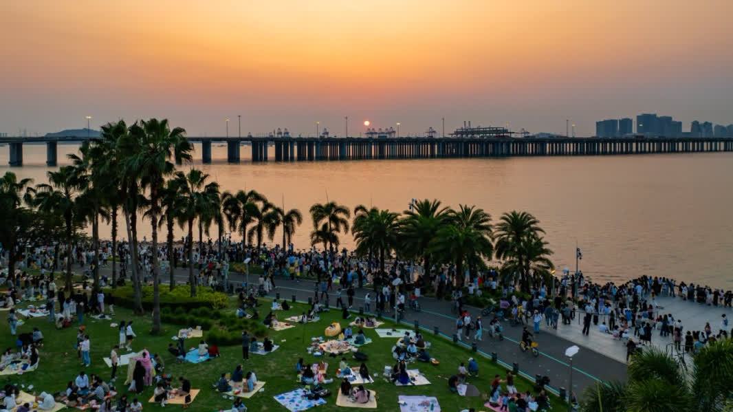 全運激情點燃前海濱海公園　周末客流創紀錄超越國慶