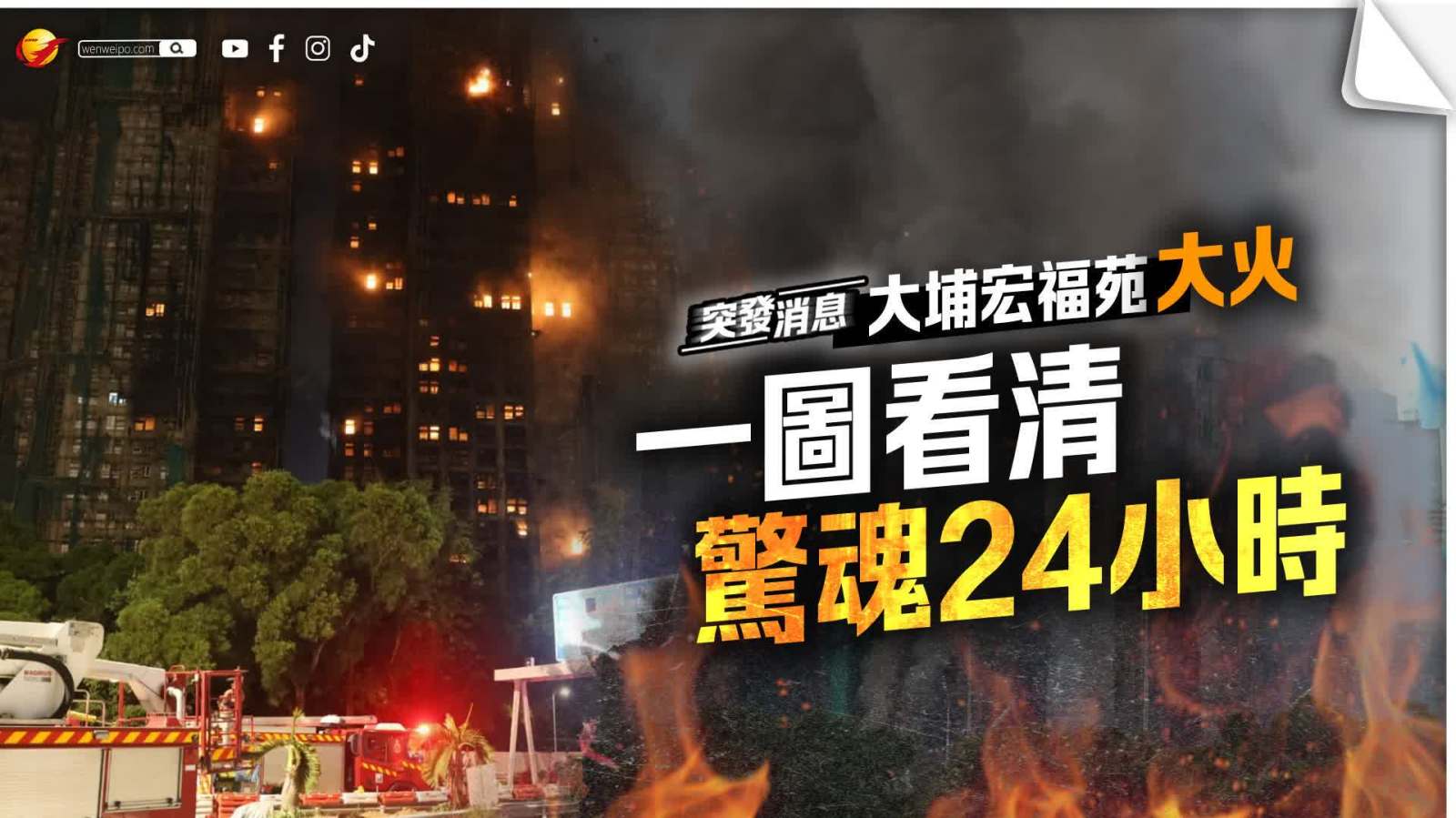 大埔宏福苑大火｜一圖看清驚魂24小時