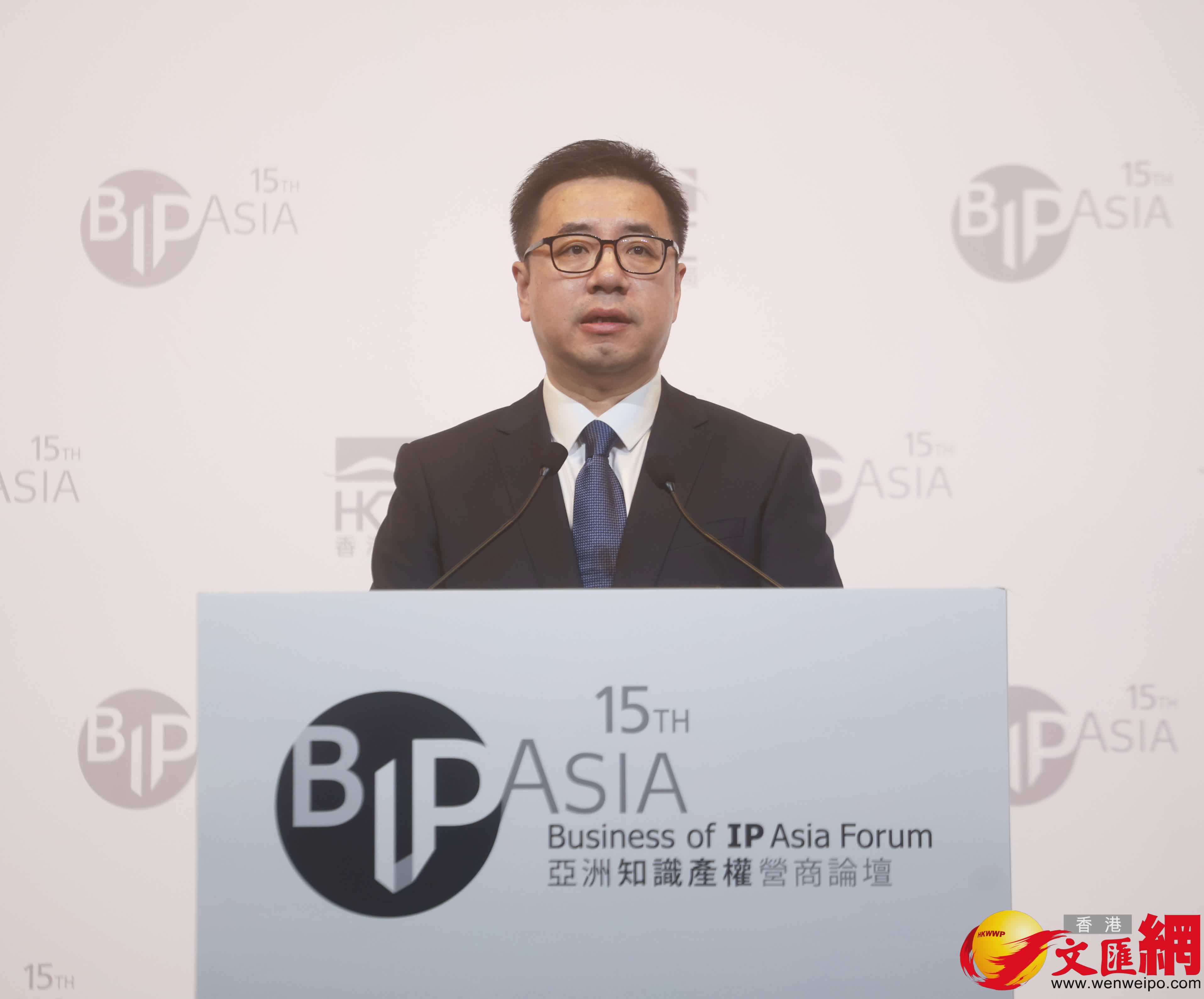 中華人民共和國國家知識產權局專利局副局長李勝軍（香港文匯報記者郭木又攝）