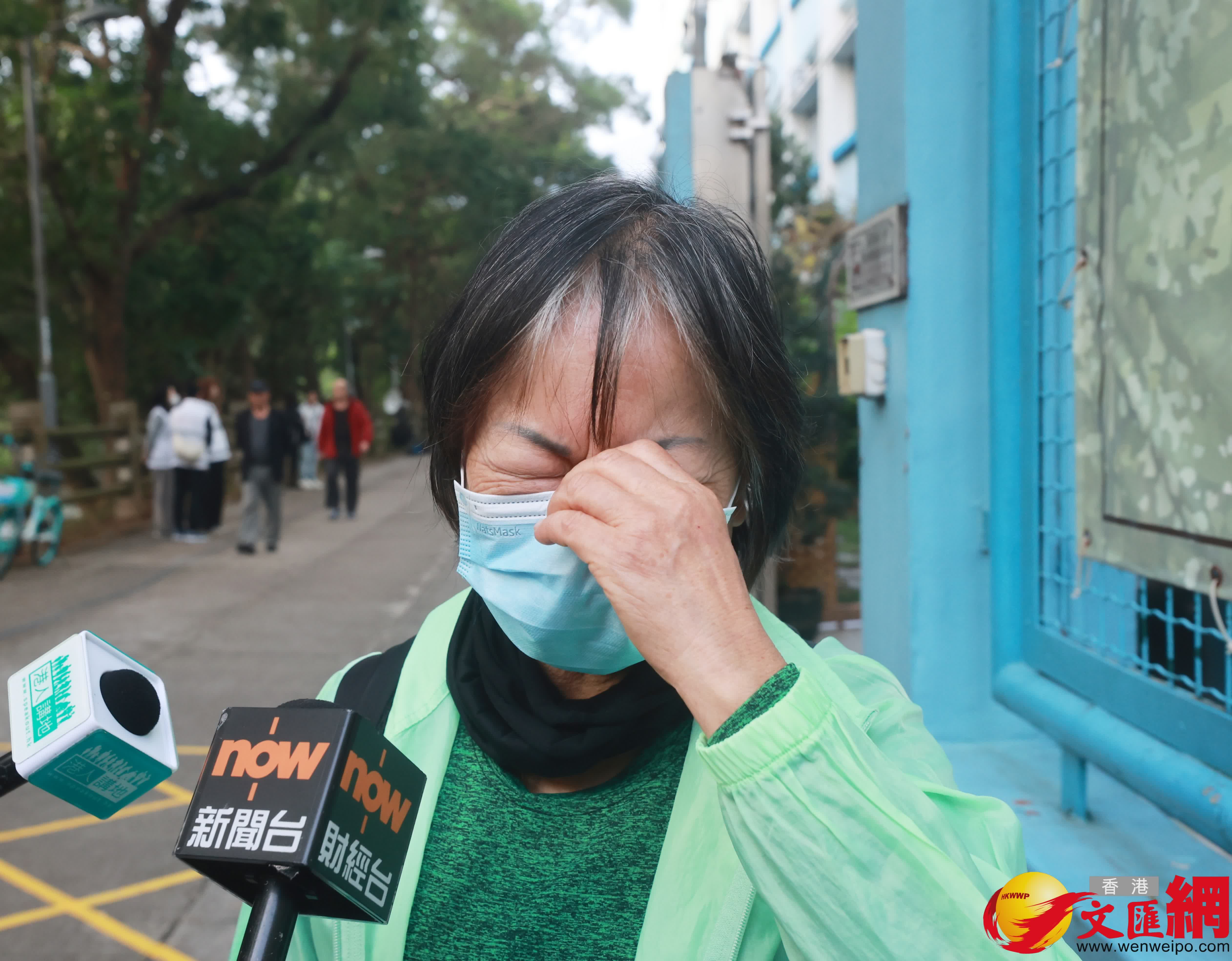 香港教師會李興貴中學投票站情況（香港文匯報記者郭木又攝）