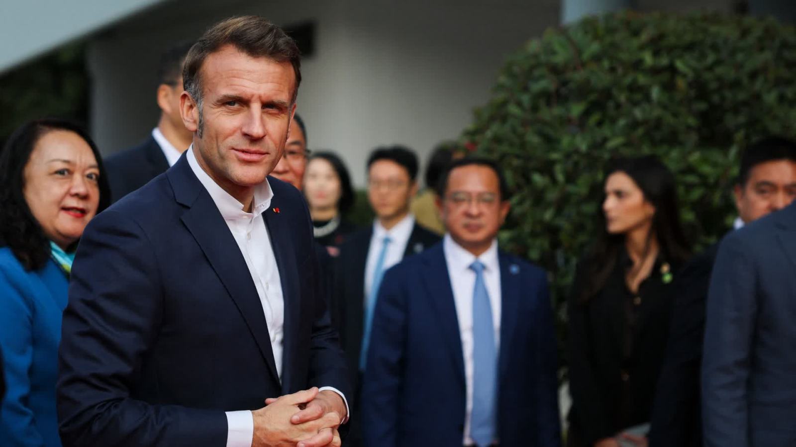 馬克龍結(jié)束訪華後發(fā)文：「感謝中國(guó)如此熱情的接待！」