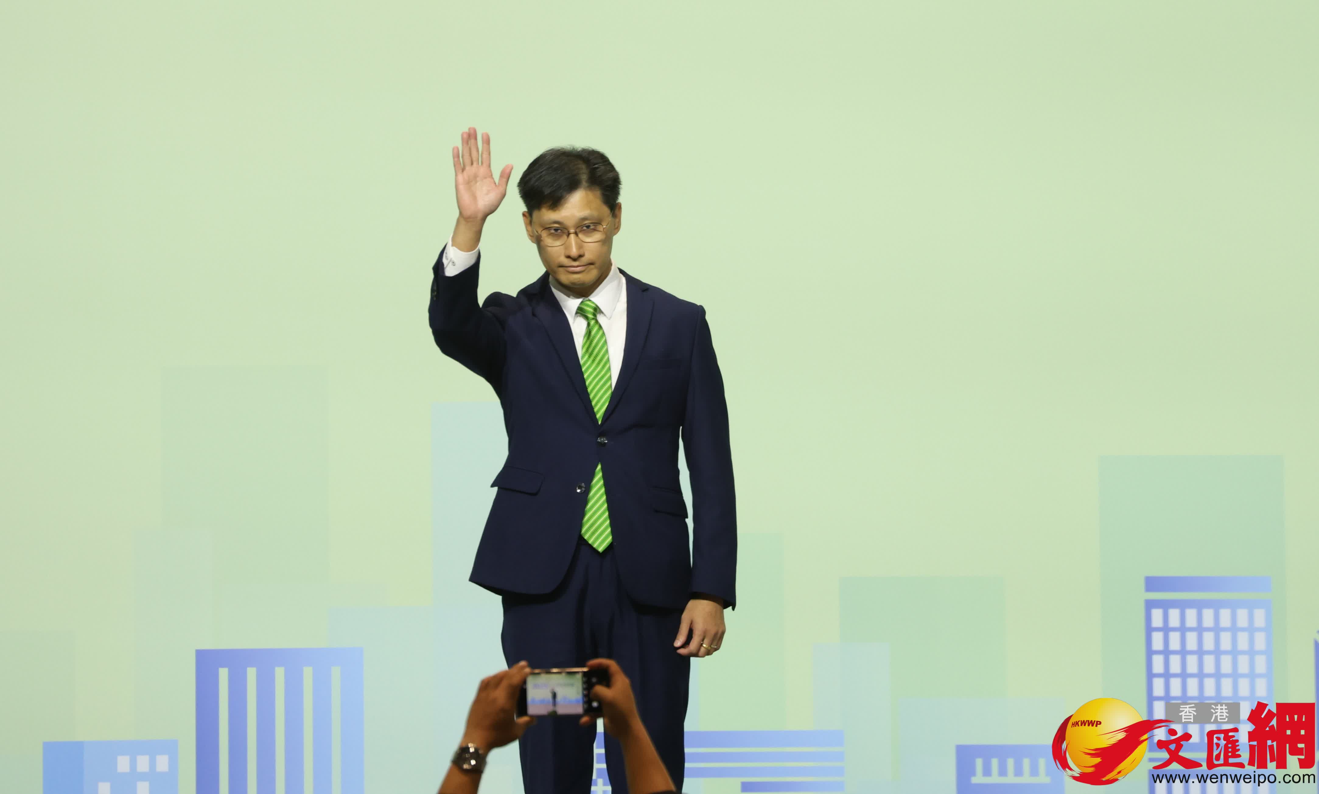 功能界別會計界，吳錦華當選。（香港文匯報記者曾興偉攝）