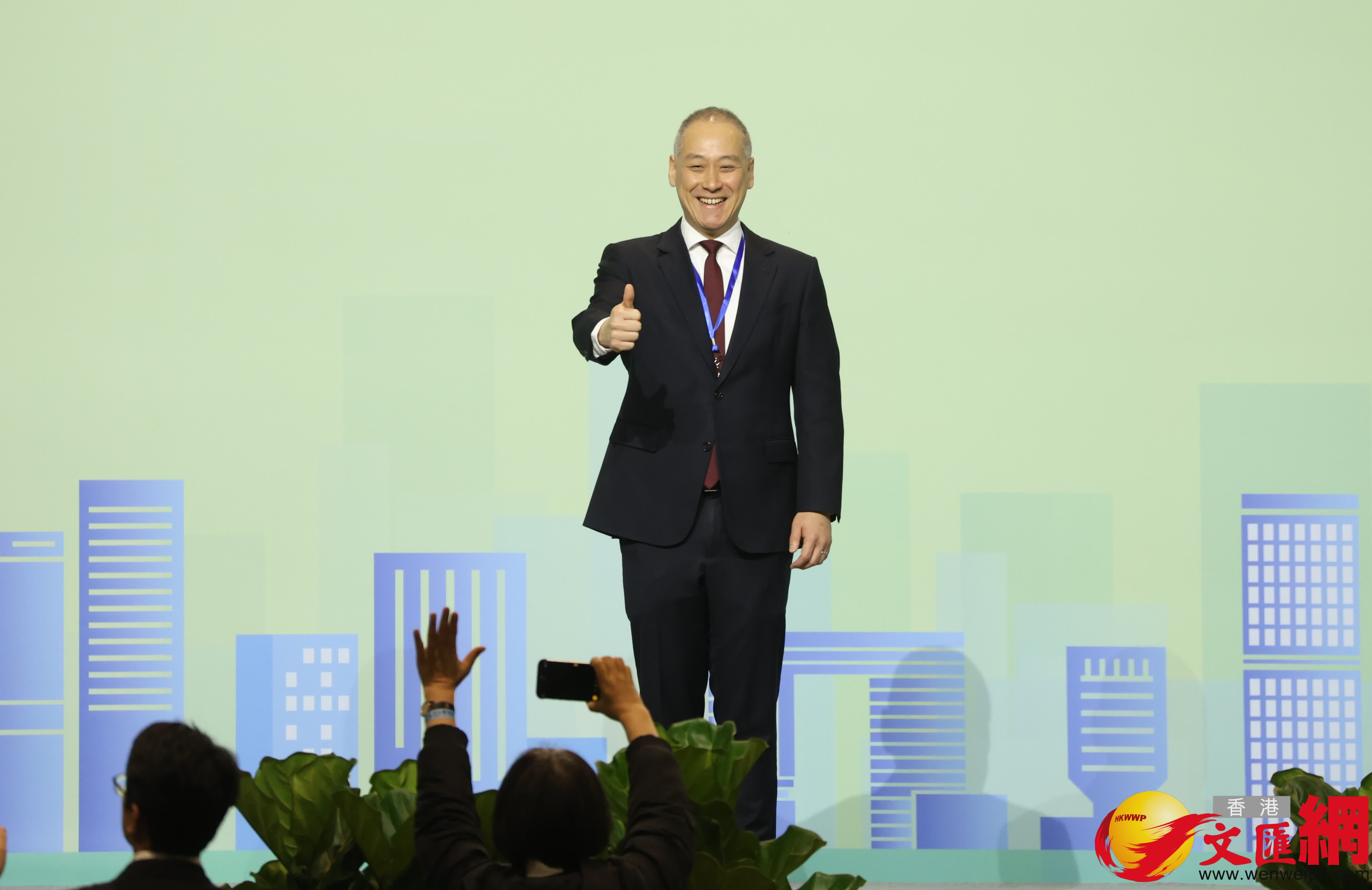 功能界別金融服務界，李惟宏當選。（香港文匯報記者曾興偉攝）