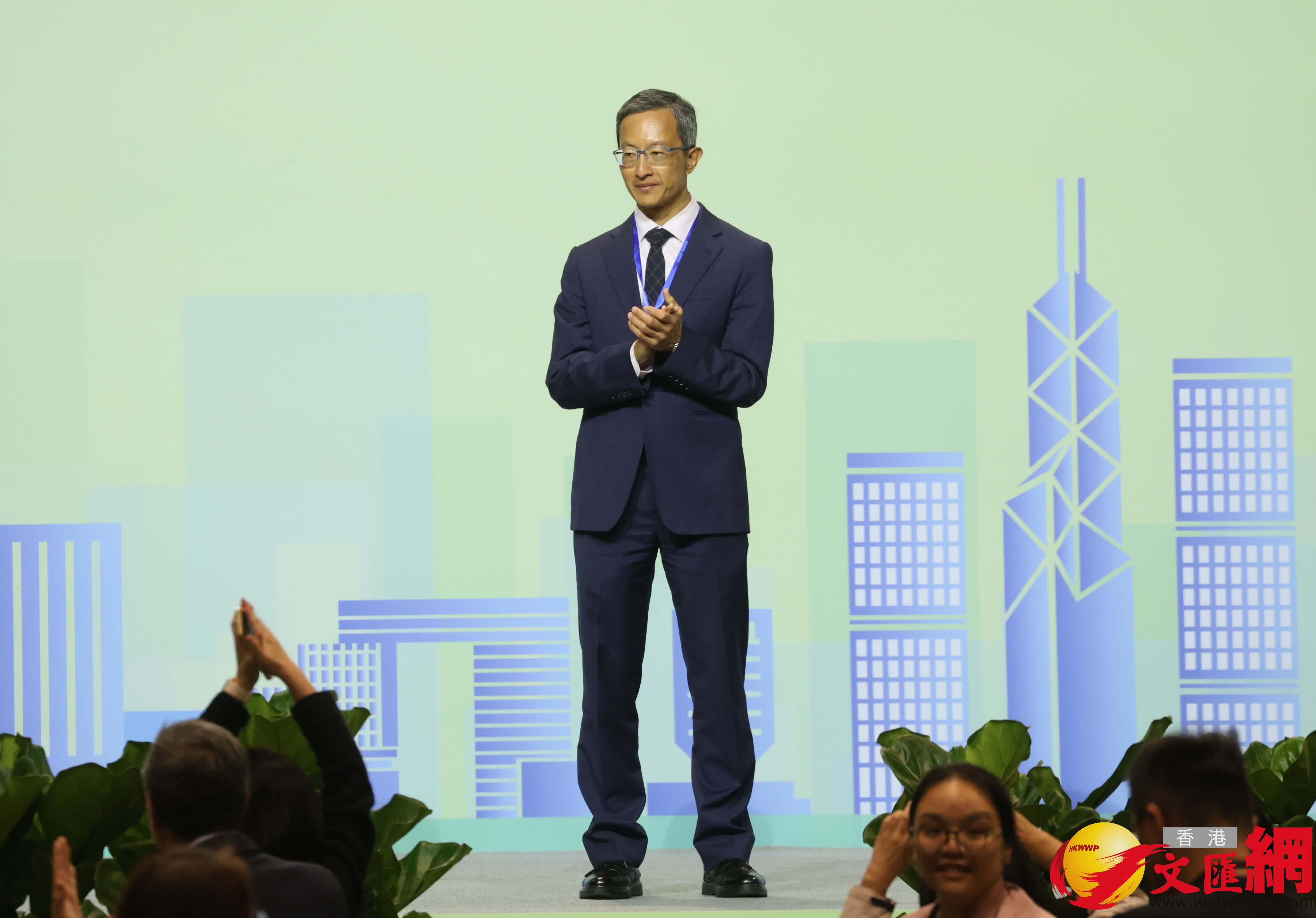 功能界別醫療衞生界，林哲玄當選。（香港文匯報記者曾興偉攝）