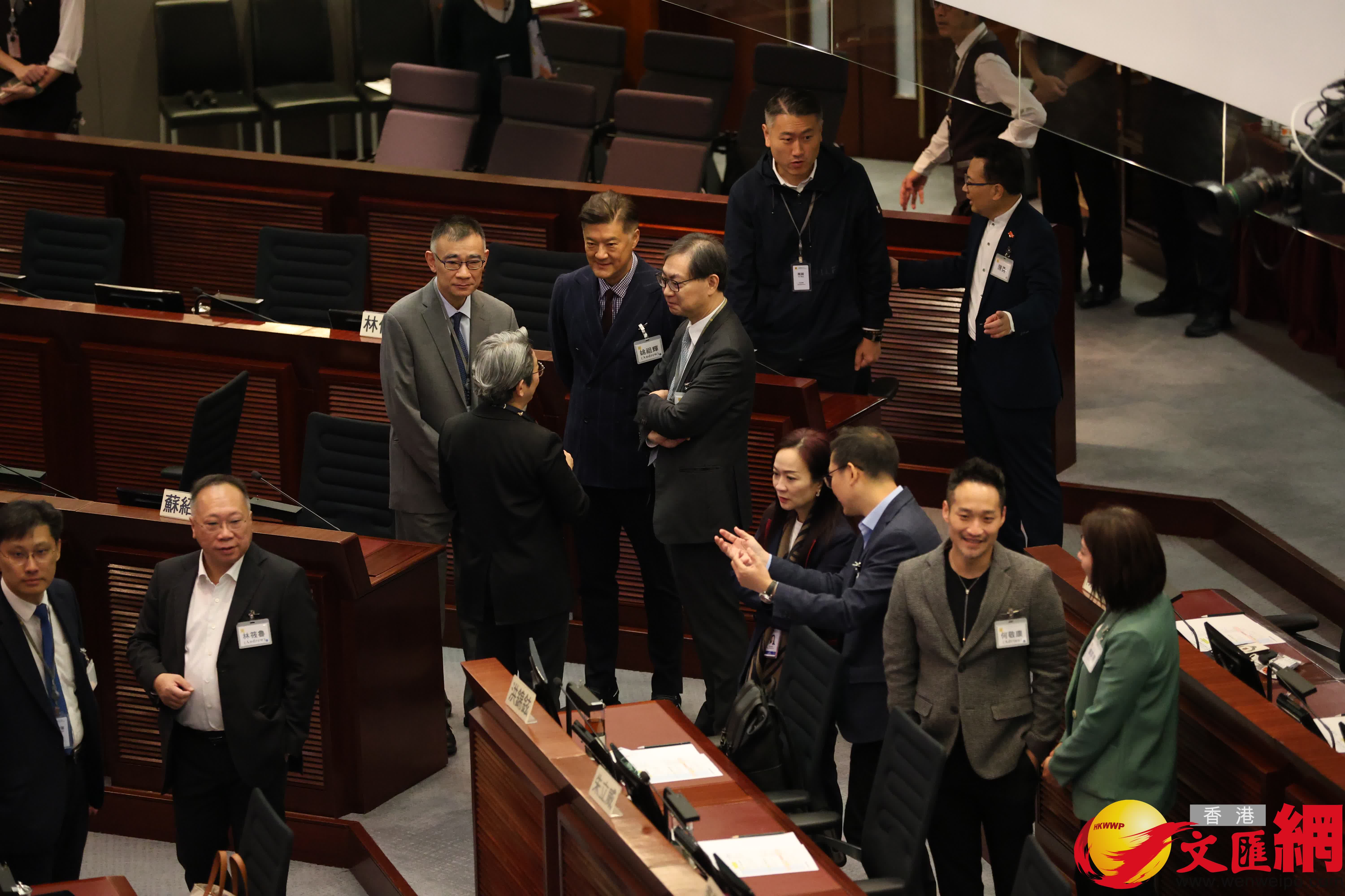 立法會事務簡介會。（香港文匯報記者萬霜靈攝）