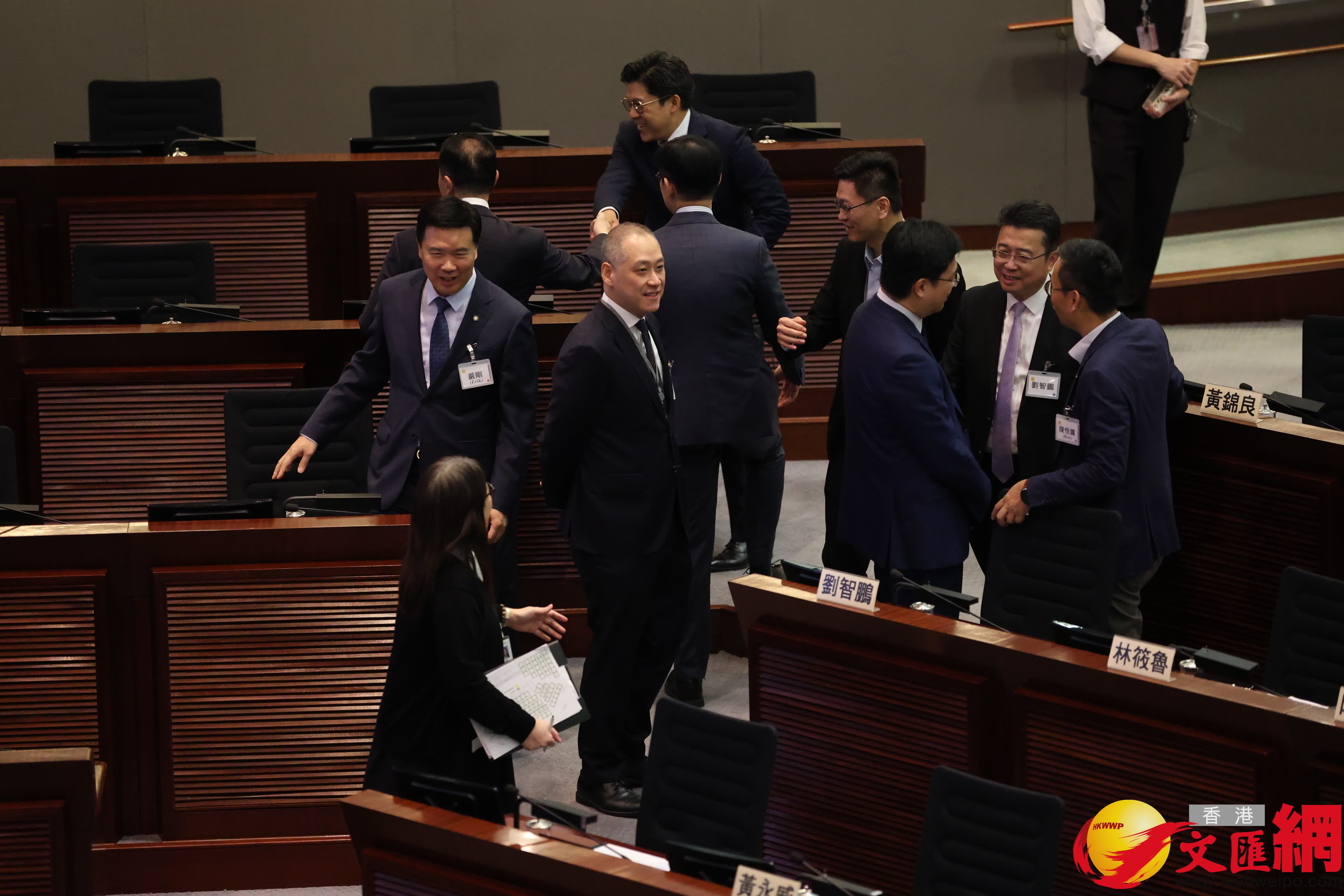 立法會事務簡介會。（香港文匯報記者萬霜靈攝）