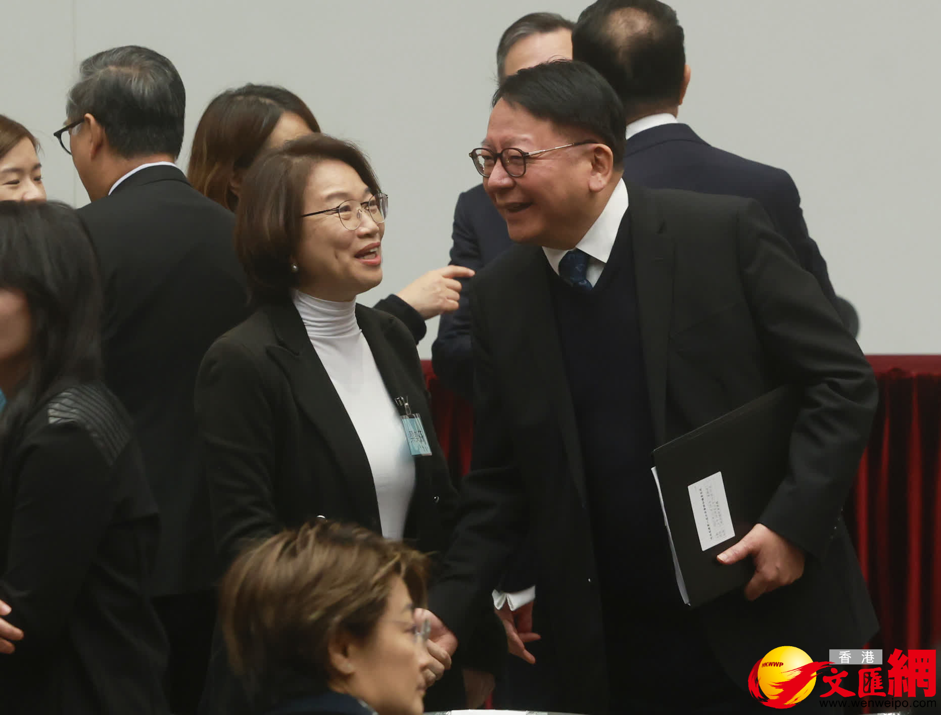 特區政府與第八屆立法會候任議員交流會。（香港文匯報記者郭木又攝）