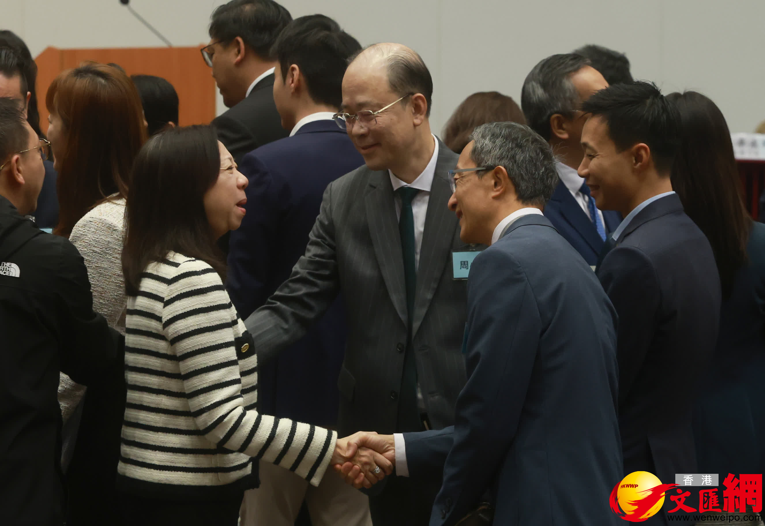 特區政府與第八屆立法會候任議員交流會。（香港文匯報記者郭木又攝）