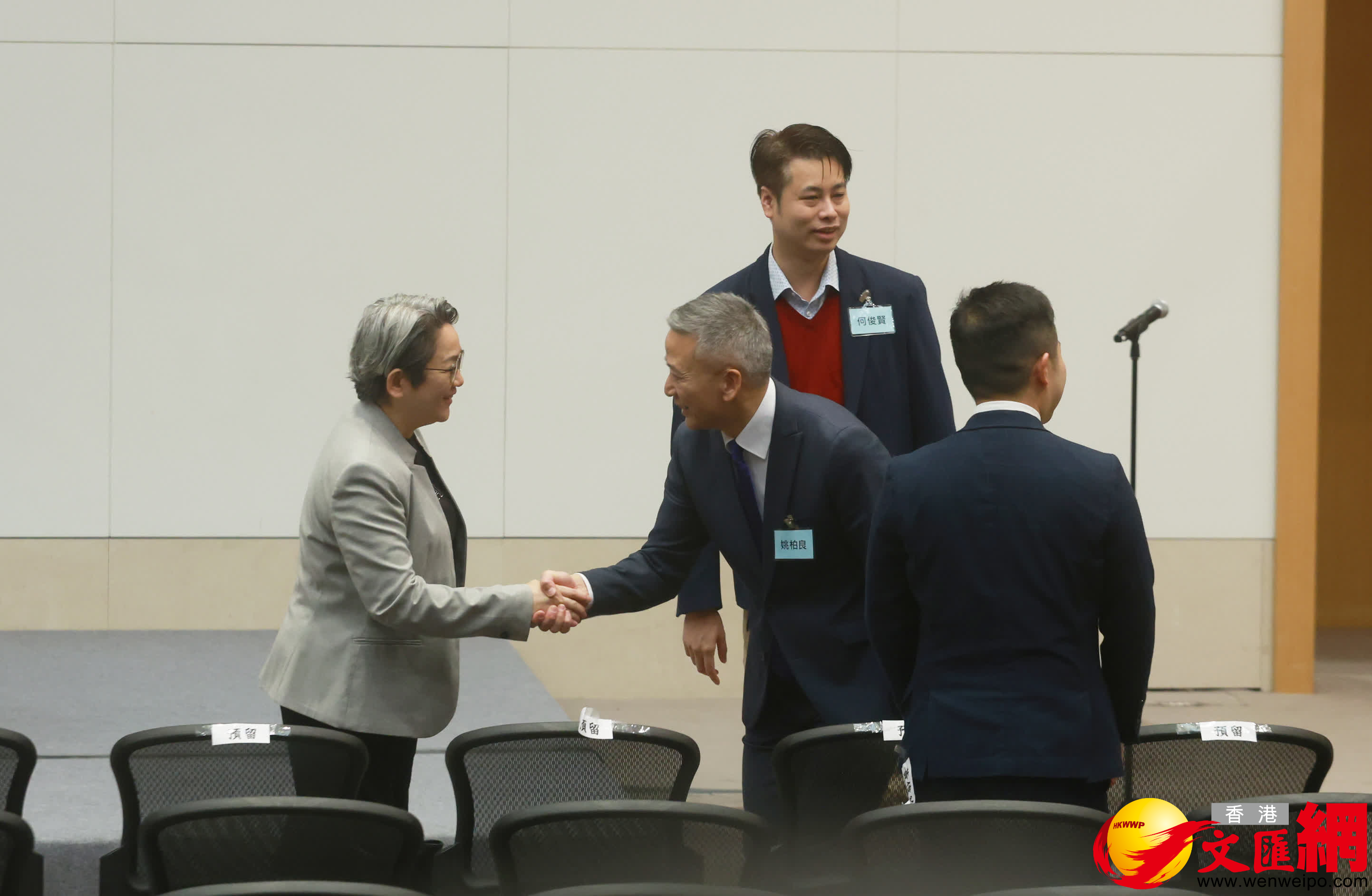 特區政府與第八屆立法會候任議員交流會。（香港文匯報記者郭木又攝）