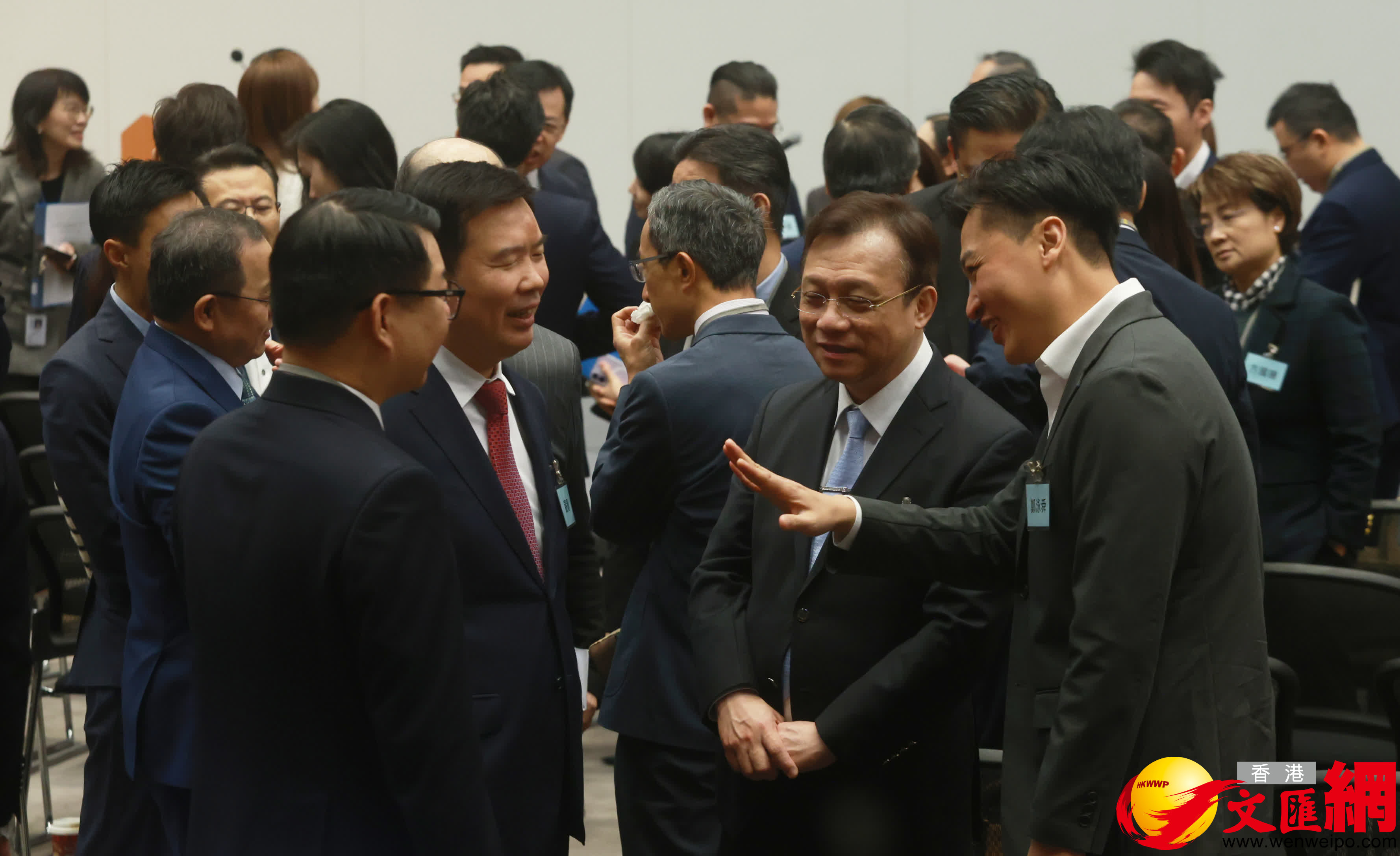 特區政府與第八屆立法會候任議員交流會。（香港文匯報記者郭木又攝）