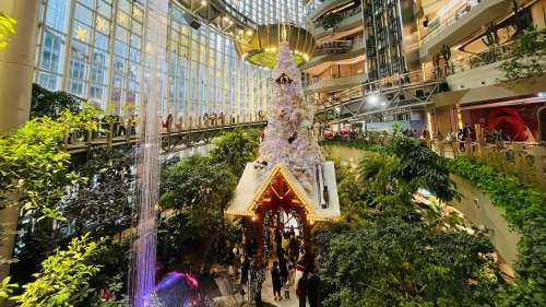 重慶港資地標洋溢聖誕歡趣　香港商業點亮山城節日圖景