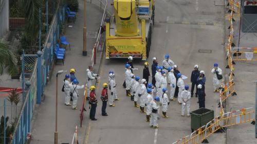 大埔宏福苑大火│獨立委員會到災場視察