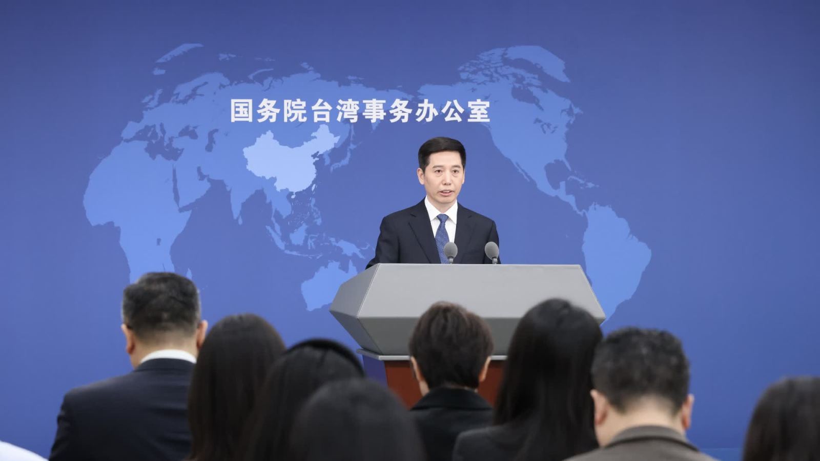 台當局恐嚇若宣揚對台動武將予重罰　國台辦回應