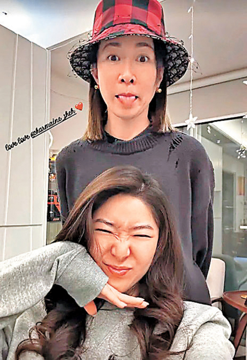 佘詩曼過節暖心陪伴契妹許惠菁